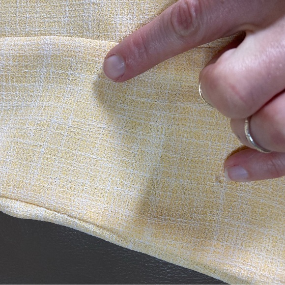 💐vintage yellow short sleeve blazer - Picture 4 of 7